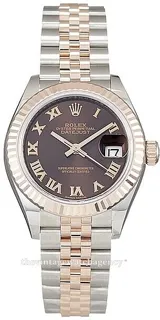 Rolex Lady-Datejust 279171-0009 Rose gold and Stainless steel Brown