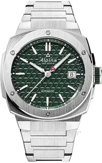 Alpina Alpiner AL-525GR3AE6B 40mm brushed/polished steel green