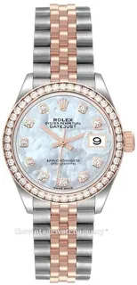 Rolex Lady-Datejust 279381RBR-0013 Rose gold and Oystersteel White