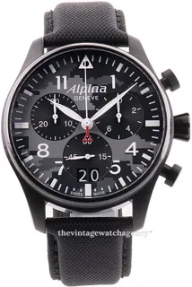 Alpina Startimer AL-372BMLY4FBS6 black steel multi-colored