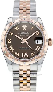 Rolex Datejust 178341-0009 Rose gold and Stainless steel Brown