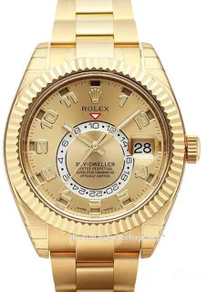 Rolex Sky-Dweller 326938-0002 42mm Yellow gold Champagne