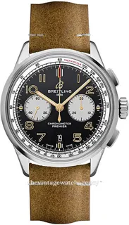 Breitling for Bentley AB0118A21B1X1 Stainless steel Black