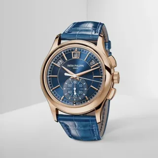 Patek Philippe Annual Calendar Chronograph 5905R-010 Rose gold Blue