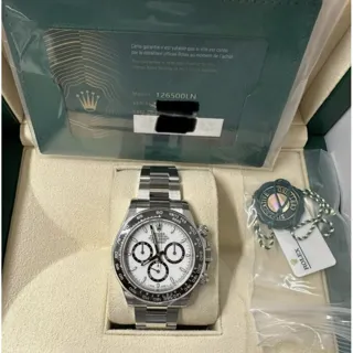 Rolex Daytona 126500LN 40mm Stainless steel White