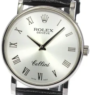 Rolex Cellini 5115 32mm White gold Silver