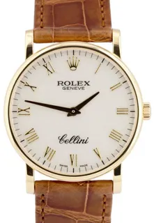 Rolex Cellini 5115/8 32mm Yellow gold White