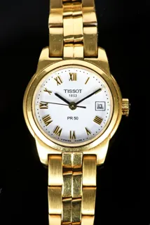 Tissot PR 50 J326/426 35mm Gold-plated White