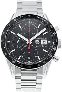 TAG Heuer Carrera CV201AK.BA0727 41mm Ceramic and Stainless steel Black