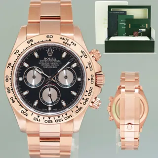 Rolex Daytona Cosmograph 116505 40mm Rose gold Black