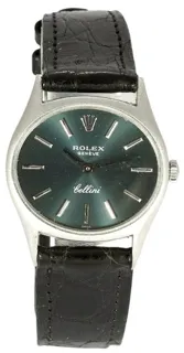 Rolex Cellini 3802 White gold opalescent blue