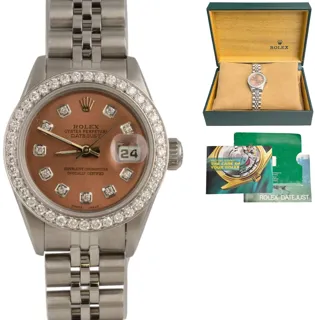 Rolex Datejust 69174 Stainless steel Salmon