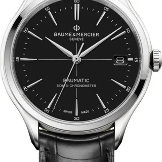 Baume & Mercier Clifton M0A10692 40mm Stainless steel Black