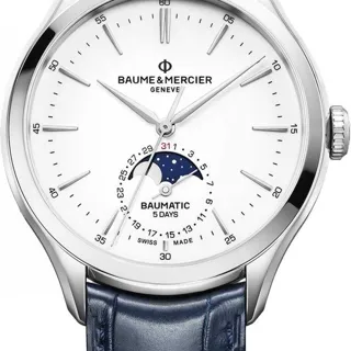 Baume & Mercier Clifton M0A10549 42mm Stainless steel White