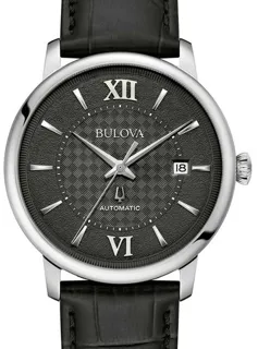 Bulova 96B441 39mm Stainless steel Black