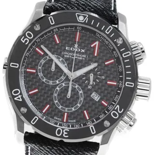 Edox 10221-3-NIRO2-D 47mm Stainless steel Black