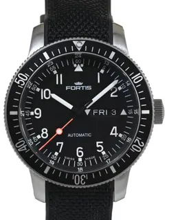 Fortis Cosmonautis 647.10.11 43mm Stainless steel Black