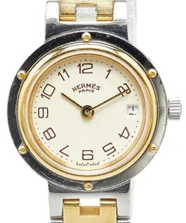 Hermès Clipper CL3.240 23.8mm Stainless steel White