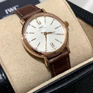 IWC Portofino Automatic IW3574-14 34mm Rose gold Silver