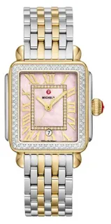 Michele Deco DECOMWW06T000266 35mm Yellow gold White