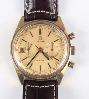 Omega De Ville 146.017 Stainless steel and Gilt-metal Champagne