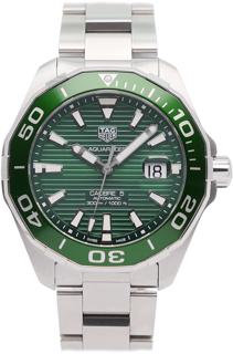 TAG Heuer Aquaracer WAY201S.BA0927 43mm Stainless steel Green