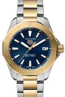 TAG Heuer Aquaracer WBP1120.BB0002 40mm Yellow gold and Stainless steel Blue