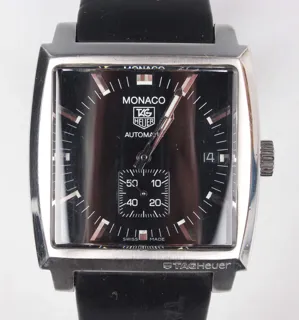 TAG Heuer Monaco WW2110 38mm Stainless steel Black