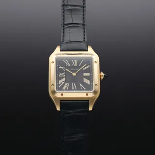 Cartier Santos WGSA0077 43.5mm Yellow gold Blue