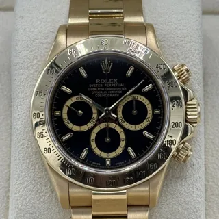 Rolex Daytona 16528 40mm Yellow gold Black