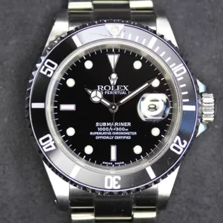 Rolex Submariner 16610 40mm Stainless steel Black