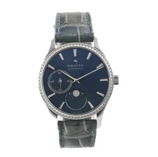 Zenith Elite Ultra Thin 16.2310.692 33mm Stainless steel Blue