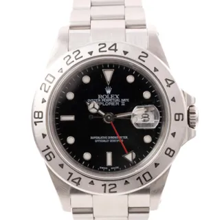 Rolex Explorer II 16570 40mm Stainless steel Black