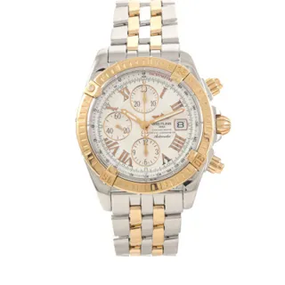 Breitling Chronomat Evolution C1335612 Rose gold and Stainless steel White