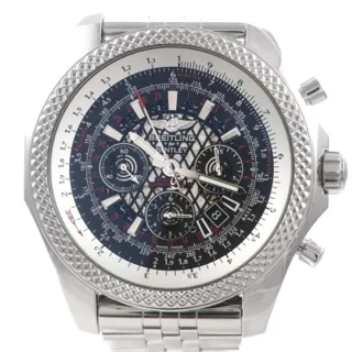 Breitling Bentley AB0611 49mm Stainless steel Black and Skeletonized