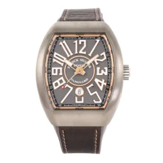 Franck Muller Vanguard V 45 SC DT 44mm Titanium and 18ct Rose Gold Gray