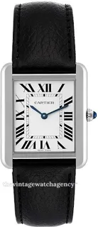 Cartier Tank Solo WSTA0028 35mm brushed/polished steel Silver