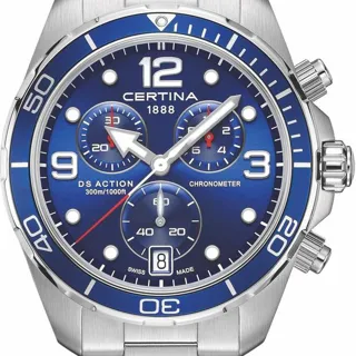 Certina DS Action C032.434.11.047.00 43mm Stainless steel Blue