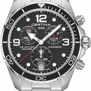 Certina DS Action C032.434.11.057.00 43mm Stainless steel Black