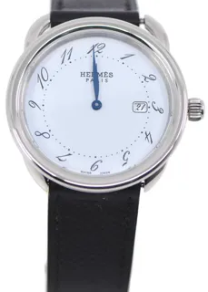 Hermès Arceau AR5.710 38mm Stainless steel White