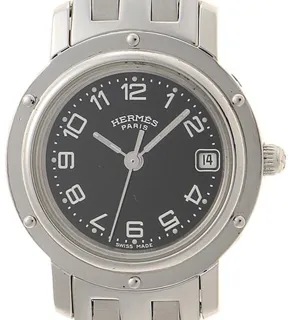 Hermès Clipper CL4.210 24mm Stainless steel Black