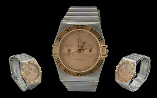 Omega Constellation 18k Gold and Stainless steel Champagne