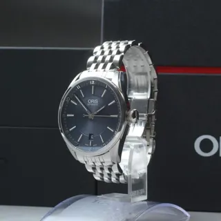 Oris Artix Date 7713 39mm Stainless steel Blue