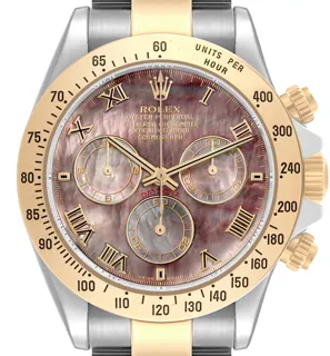 Rolex Daytona 116523NR Stainless steel and 18k yellow gold Black Tahitian mother of pearl