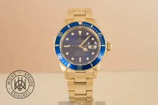 Rolex Submariner 16618 18k yellow gold Brown