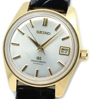 Seiko 5722-9001 36mm 18k yellow gold Silver