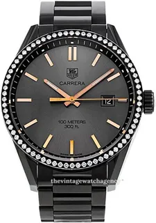 TAG Heuer Carrera WAR101B.BA0728 41mm black titanium Black