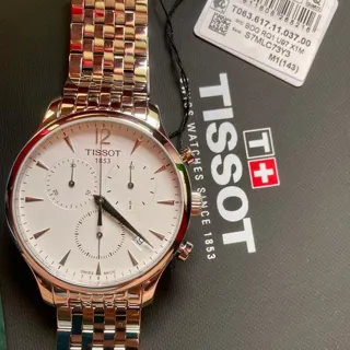 Tissot Tradition T0636171103700 42mm Stainless steel White