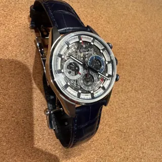 Zenith El Primero Chronomaster 03.2153.400/78.M2150 38mm Stainless steel Skeletonized