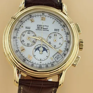 Zenith El Primero Chronomaster 30.0243.410 43mm Yellow gold White